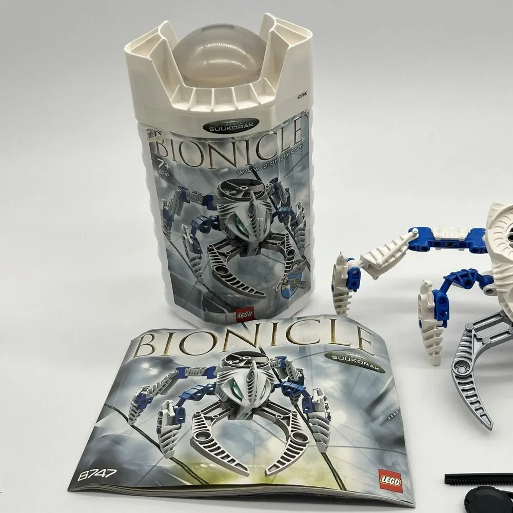 LEGO Bionicle 8747 - “ VISORAK SUUKORAK “ - Complete Build w/ 2 Rhotuka Discs